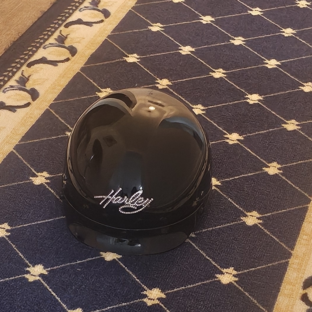 Harley-Davidson Womens Helmet Pink Bling Logo Hybrid 1/2 Helmet Black S/M - Picture 10 of 12